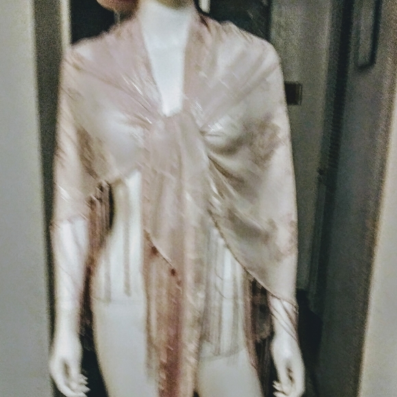 Fringe Triangle Scarf - Picture 1 of 6